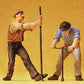 Preiser 45009 G Track Workers Figures with T-Spanner & Crowbar (Set of 2)