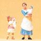 Preiser 45060 G Nurse-Maid with Children Figures (Set of 2)