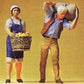 Preiser 45072 G Farm People with Basket Figures (Set of 2)