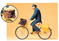 Preiser 45073 G France Postman on Bicycle Figure