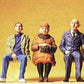Preiser 45081 G Seated People in Fall Clothes Figures (Set of 3)