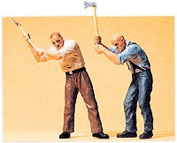 Preiser 45086 G Working Lumberjacks Figures (Set of 2)