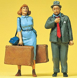 Preiser 45118 G Standing Travelers Figures (Set of 2)