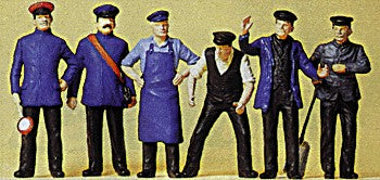 Preiser 45153 G Railway Personnel Figures (Set of 6)