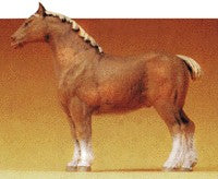 Preiser 47024 G Animals Standing Belgian Horse Figure