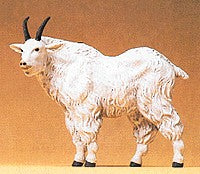 Preiser 47713 G Animals - Snow Goat Standing with Head Raised Figure