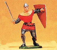 Preiser 51003 G Norman Attacking with Sword & Shield Figure #2