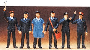 Preiser 65304 O Swiss Railway Staff Figures (Set of 6)
