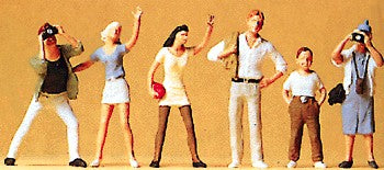 Preiser 65333 O Recreation and Sports Spectators Figures (Set of 6)