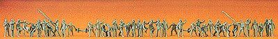 Preiser 79005 N Unpainted Firefighters w/Accessories Figure Kit (Set of 40)
