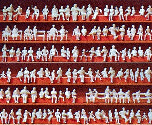 Preiser 79007 N Unpainted Seated Figures (Set of 120)