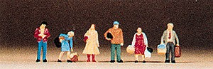 Preiser 79017 N Waiting Passengers Figures (Set of 6)