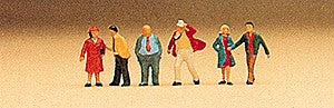 Preiser 79021 N Walking Passenger Figures (Set of 6)