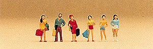 Preiser 79023 N Teenagers Passenger Figures (Set of 6)