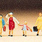 Preiser 79025 N Family Krause Going On Journey Figures (Set of 6)