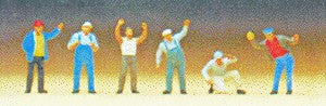 Preiser 79036 N Standing Truckers Figures (Set of 6)