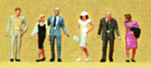 Preiser 79047 N Walking Passers-By Figures (Set of 6)