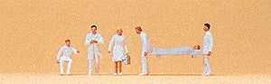 Preiser 79048 N Emergency Team and Patient Figures (Set of 6)