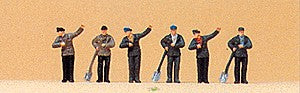 Preiser 79056 N Engine Drivers & Stokers Figures (Set of 6)