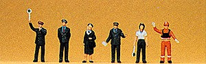 Preiser 79060 N Railway Personnel Figures (Set of 6)