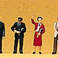 Preiser 79061 N Circa 1989 Railroad Personnel Figures (Set of 60)
