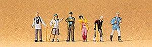 Preiser 79074 N Wanderers & Hikers Figures (Set of 6)