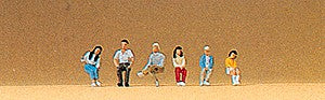 Preiser 79083 N Seated Youth Figures (Set of 6)