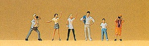 Preiser 79085 N Standing Spectators Figures (Set of 6)