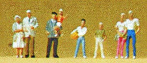 Preiser 79086 N Standing Spectators Figures (Set of 8)