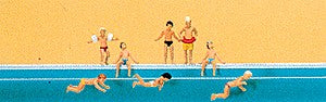 Preiser 79091 N Children at the Swimming Pool Figures (Set of 8)