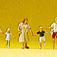 Preiser 79094 N Passers-By Hurrying Figures (Set of 6)