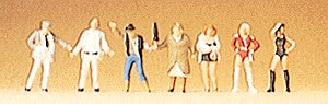 Preiser 79106 N Dangerous Way Home Figures (Set of 7)