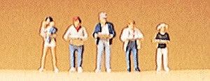 Preiser 79107 N At the Self-Service Restaurant Figures (Set of 5)