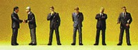 Preiser 79113 N Standing Businessmen Figures (Set of 6)