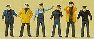 Preiser 79137 N Ships Crewmen Figures (Set of 6)