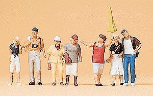 Preiser 79163 N Guide with Tourists Figures (Set of 7)