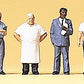 Preiser 79165 N Business People Standing & Couple Walking Figures (Set of 6)