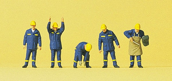 Preiser 79181 N THW Federal Technical Emergency Workers Figures (Set of 5)