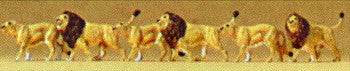 Preiser 79713 N Animals - Lions Figures (Set of 6)
