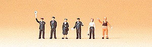 Preiser 88528 Z DB Railroad Personnel Figures (Set of 6)