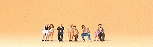 Preiser 88534 Z Seated Passenger Figures (Set of 8)
