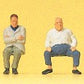 Preiser 88554 Z Seated Passengers #2 Figures (Set of 6)