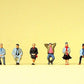 Preiser 88558 Z Seated Passengers Figures (Set of 6)