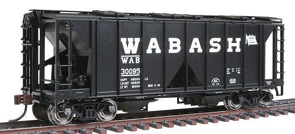 Bowser 40405 HO Scale Wabash 70-Ton 2-Bay Covered Hopper #30095