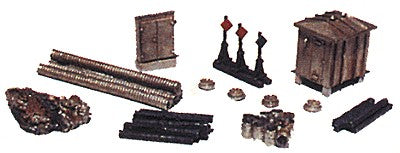 Railway Express Miniatures 2141 N Scale Railroad Yard Detail Set