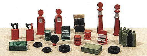 Railway Express Miniatures 2181 N Deluxe Gas Station Accessoroes