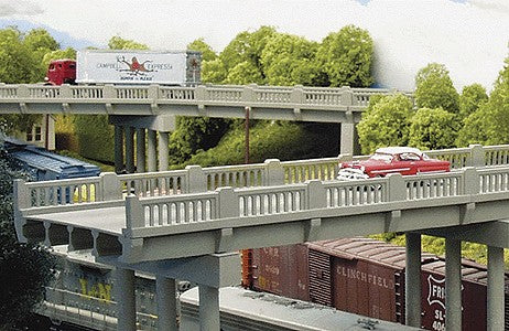 Rix Products 628-102 HO 50' Early Highway Overpass W/Pier