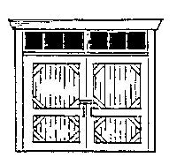 Scale Structures 2363 HO Double Freight Door with Transom