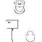 Scale Structures 5154 HO Toilet W/High or Low Tank & Paper Roll Holder Metal Kit