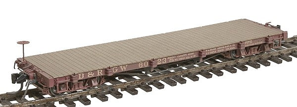Blackstone Models 340307W HOn3 DRGW 6000 Series 30' Weathered Flat Car #6023